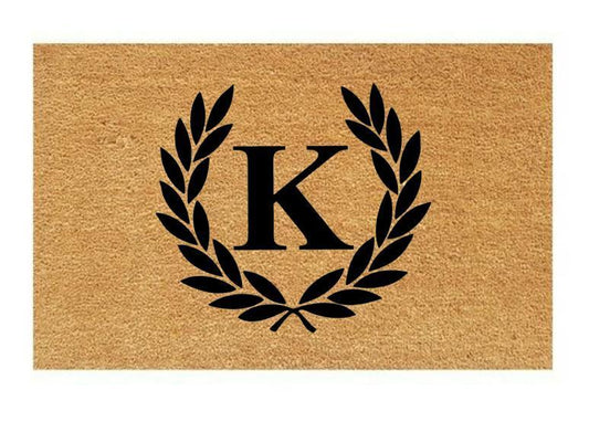 Personalised Wreath Coir Doormat